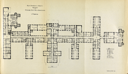 206936 Plattegrond van de eerste verdieping van de Heelkundige en Vrouwenkliniek (Rijksklinieken; Justus van ...
